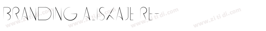 Branding Aliskaje Re字体转换
